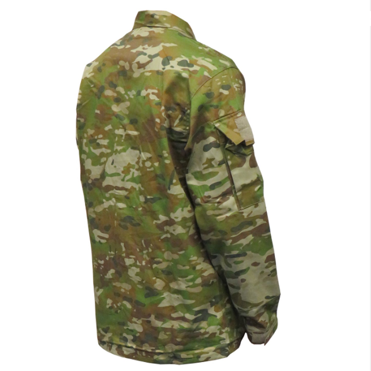Built for demanding conditions, this TAS Long Sleeve Military Cadet shirt combines authentic Australian Army camouflage with practical performance features. The robust 70% cotton and 30% polyester blend delivers superior breathability without sacrificing durability, while the substantial 270GSM fabric stands up to rigorous wear. www.defenceqstore.com.au