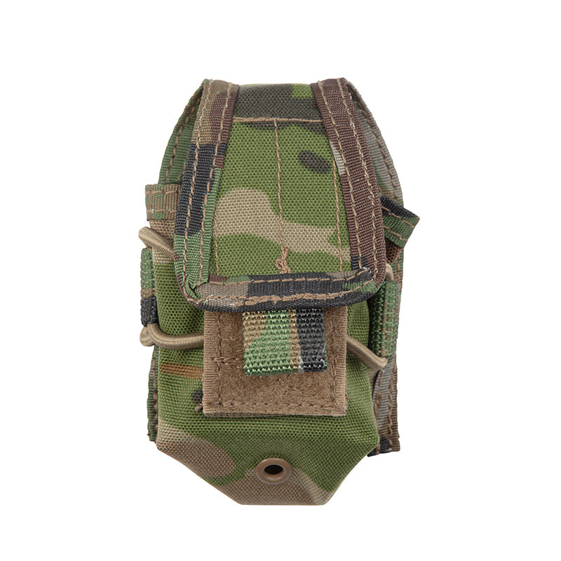 The AMCU Small Handheld Radio Pouch is perfect for securely storing smaller communication devices while out in the field. This essential accessory is designed for tactical and law enforcement operators, and can conveniently mount onto the MOLLE platform. It's also great for carrying multitools or other small items. www.defenceqstore.com.au