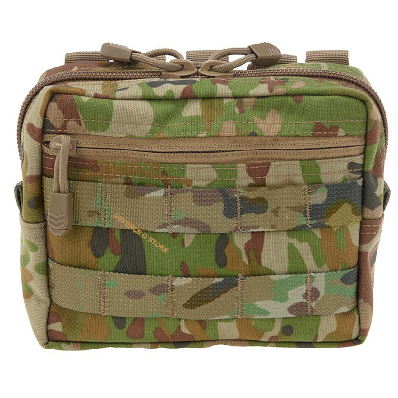 Organize your gear easily with the AMCU Wide Accessory Pouch MKIII. Elastic loops within provide quick access to essential items, and the front MOLLE panel allows you to attach additional pouches as needed. Plus, keep everything in its place with the front zippered section for ultimate organization and storage capacity. www.defenceqstore.com.au