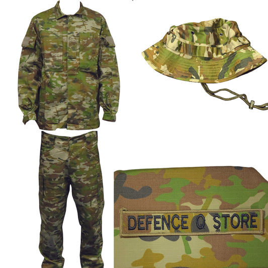 Bundle Includes - Cadet Shirt, Trousers, Giggle Hat and Plain Backed Name Tag AMCU

TOTAL RRP $179.80

OUR PRICE $159.95

Cadet Trousers AMCU: RRP $79.95

Cadet Shirt AMCU: RRP $69.95

Giggle Hat AMCU: $19.95

AMCU NAME TAG: $9.95 www.defenceqstore.com.au
