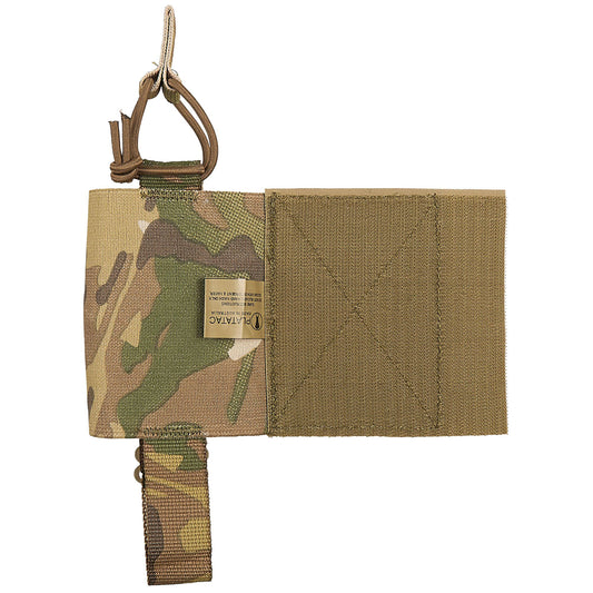 The ASAD Elastic Side Wings are designed to attach to the front or back Velcro area of your plate carrier under your cummerbund to boost carrying capacity without adding weight, they will accept various radios, up to two M4 magazines, a smoke grenade, medical items or similar sized objects. www.defenceqstore.com.au left wing