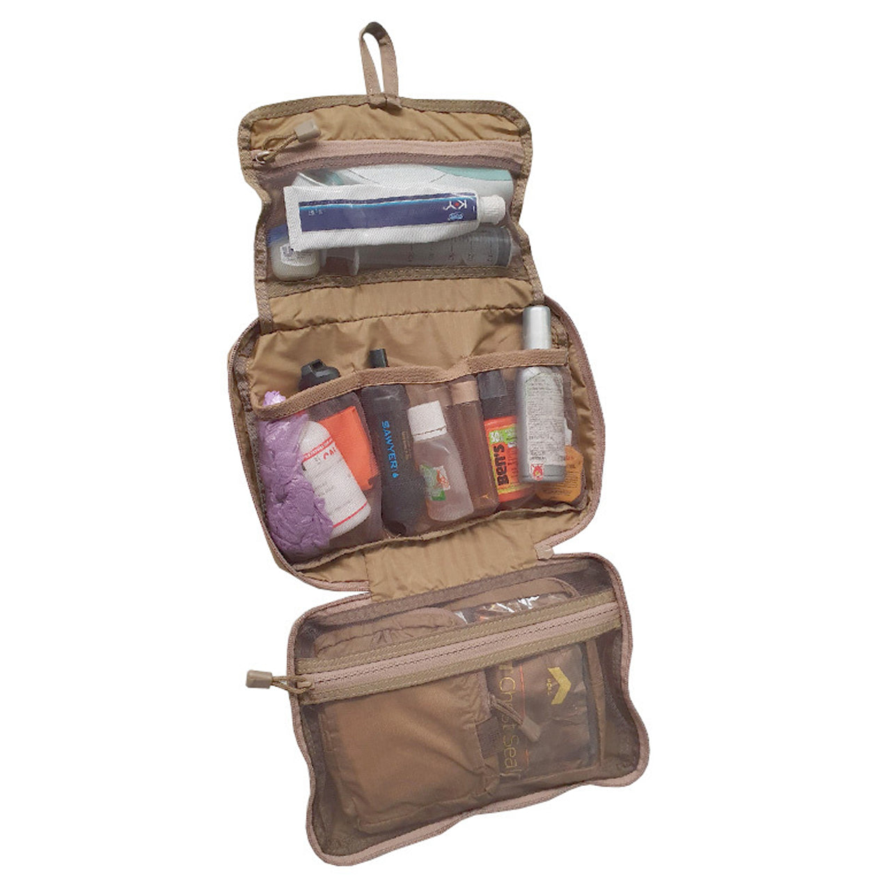 The Admin Organiser Set is a versatile three pouch set suitable for toiletries, first aid kits, survival kits or a combination in an organised and functional layout. Two removeable smaller pouches, one with a clear plastic window, useable as basic IFAK or survival kit when not carrying full set. www.defenceqstore.com.au