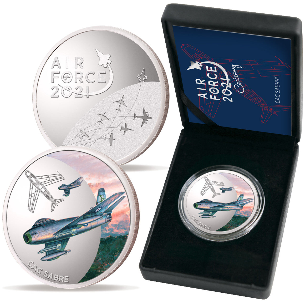 The Air Force 100 Limited Edition Medallion - CAC Sabre is a stunning piece that commemorates the Air Force Centenary. With only 500 releases worldwide, this limited edition medallion is a must-have for aviation enthusiasts and collectors alike. www.defenceqstore.com.au