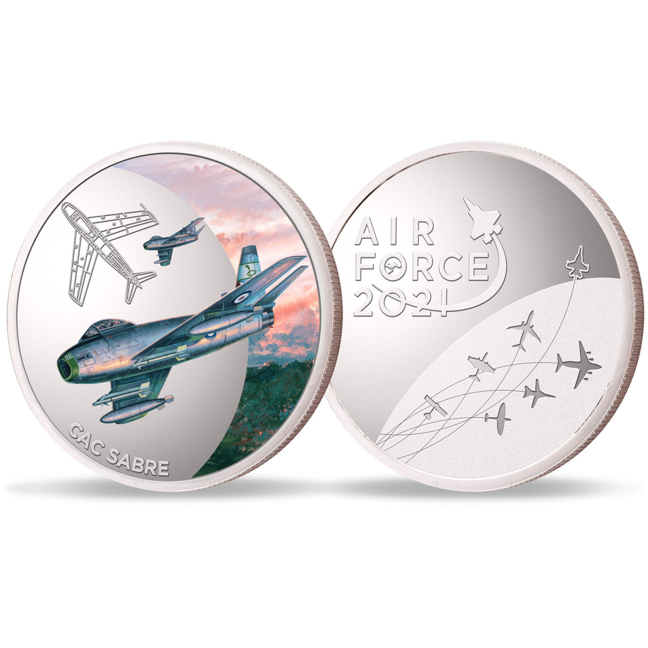 The Air Force 100 Limited Edition Medallion - CAC Sabre is a stunning piece that commemorates the Air Force Centenary. With only 500 releases worldwide, this limited edition medallion is a must-have for aviation enthusiasts and collectors alike. www.defenceqstore.com.au