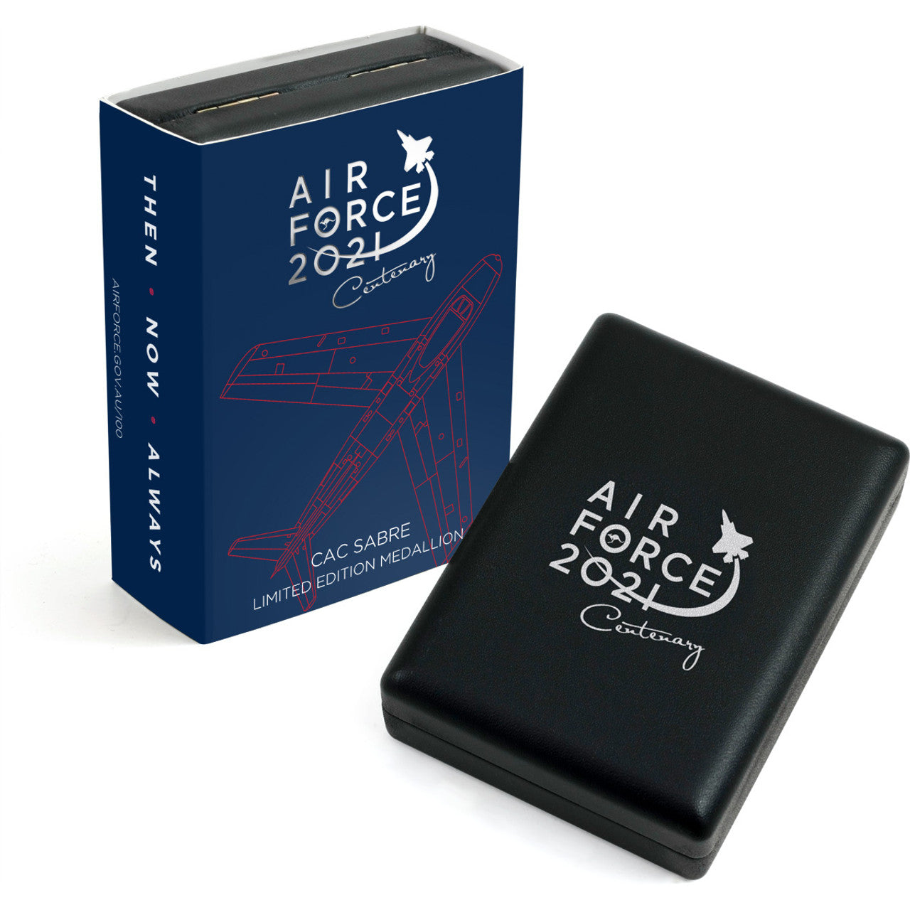 The Air Force 100 Limited Edition Medallion - CAC Sabre is a stunning piece that commemorates the Air Force Centenary. With only 500 releases worldwide, this limited edition medallion is a must-have for aviation enthusiasts and collectors alike. www.defenceqstore.com.au