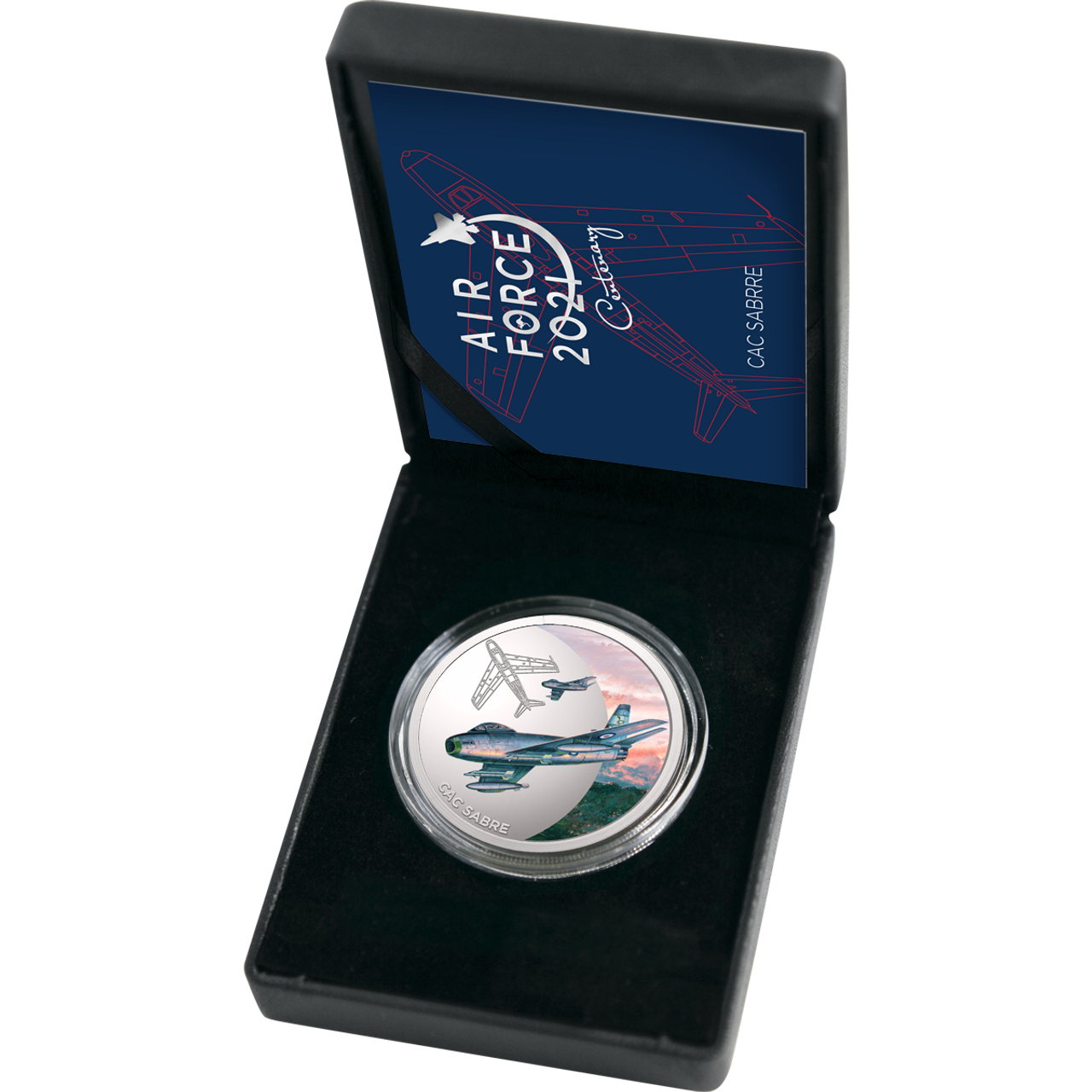 The Air Force 100 Limited Edition Medallion - CAC Sabre is a stunning piece that commemorates the Air Force Centenary. With only 500 releases worldwide, this limited edition medallion is a must-have for aviation enthusiasts and collectors alike. www.defenceqstore.com.au