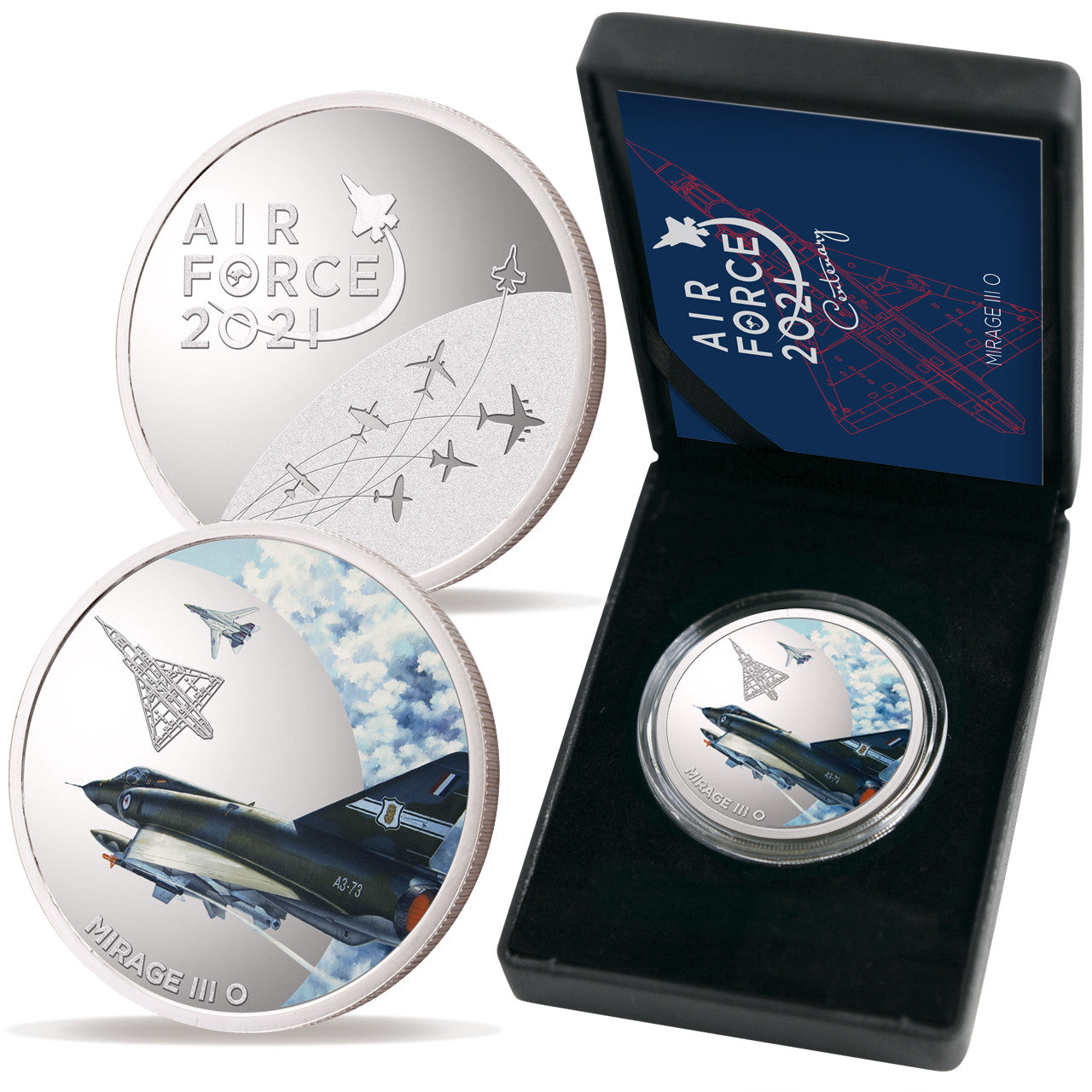 Introducing the Air Force 100 Limited Edition Medallion - Mirage III, a stunning commemorative piece that holds a special place in the Air Force Centenary celebrations of 2021. www.defenceqstore.com.au