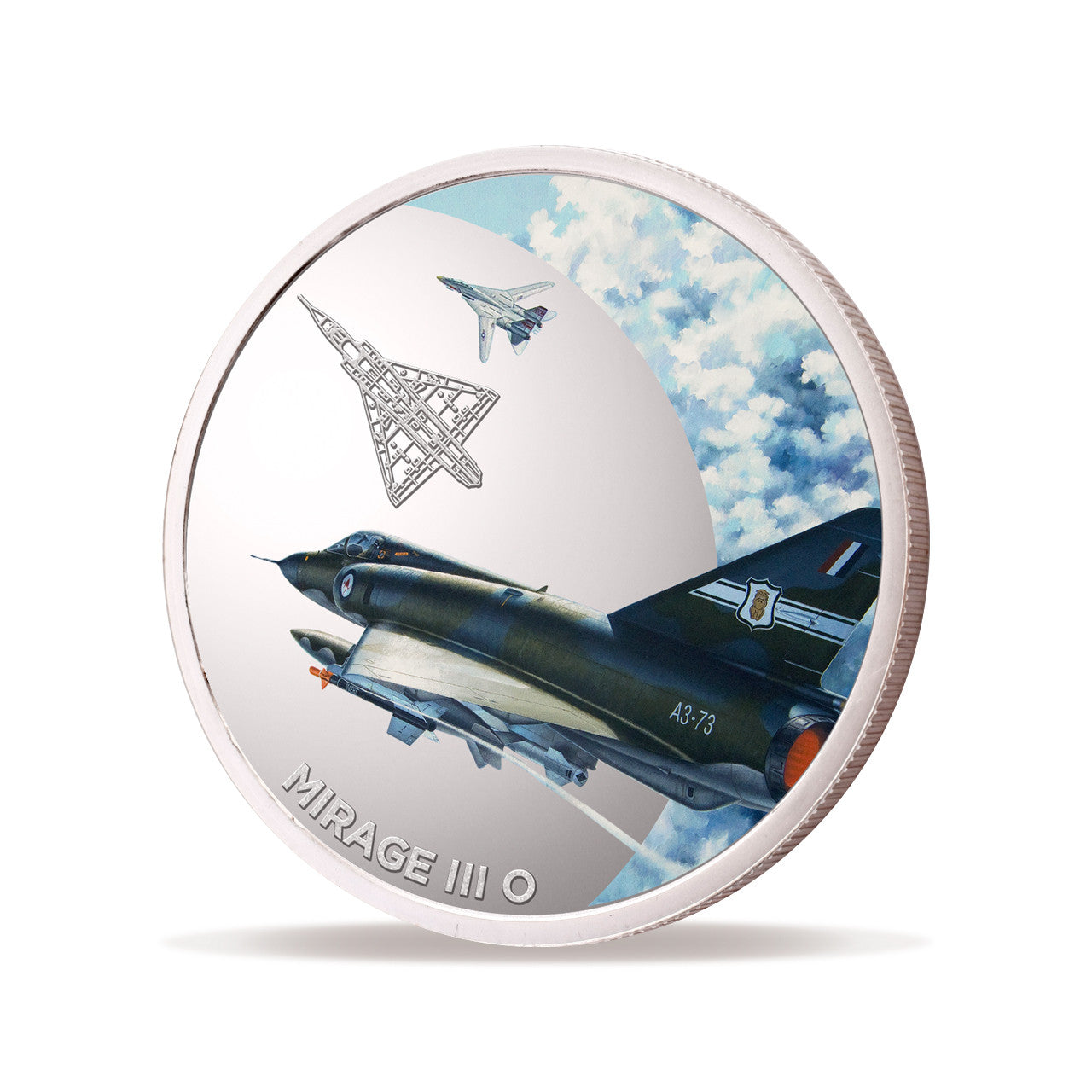 Introducing the Air Force 100 Limited Edition Medallion - Mirage III, a stunning commemorative piece that holds a special place in the Air Force Centenary celebrations of 2021. www.defenceqstore.com.au