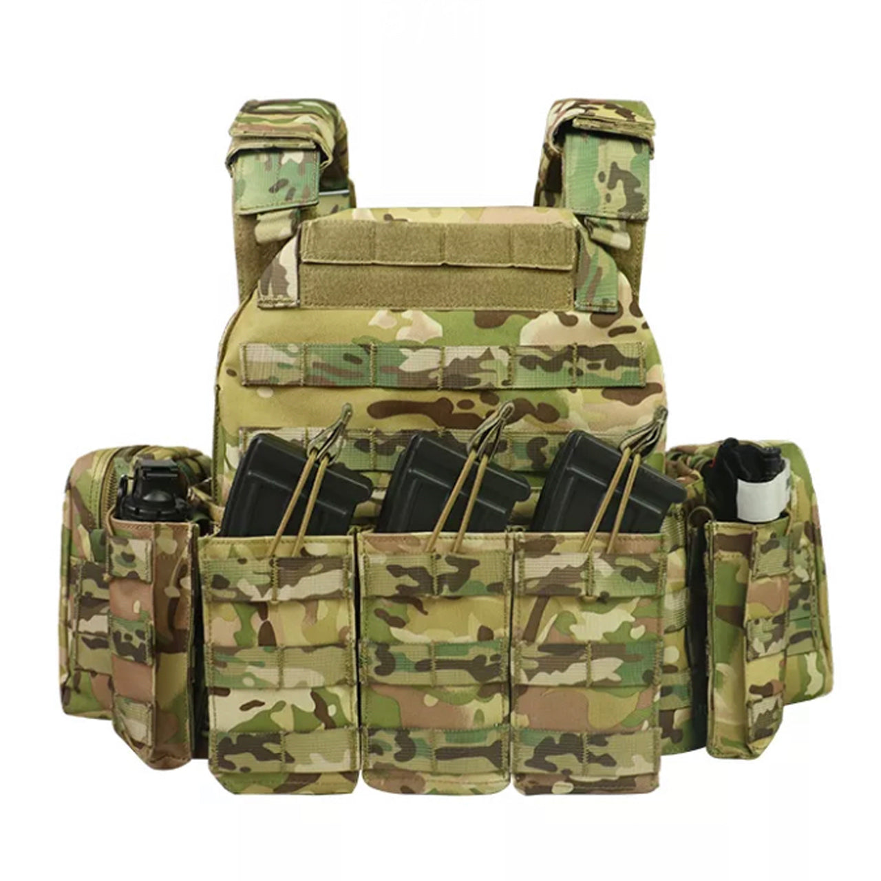 Crafted from elite nylon 500D, the Air Force Assault Tactical Vest offers unbeatable magazine capacity for those who dare to take on extreme firefights. Soft and adjustable to fit waists from 95-140cm, www.defenceqstore.com.au multicam vest