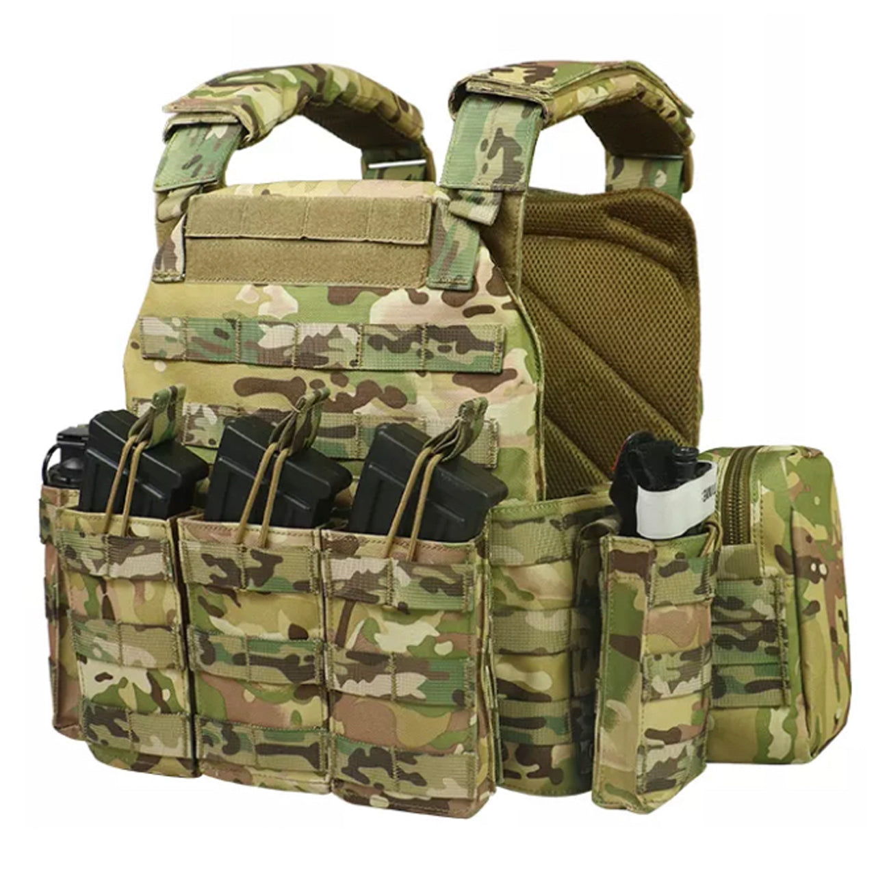 Crafted from elite nylon 500D, the Air Force Assault Tactical Vest offers unbeatable magazine capacity for those who dare to take on extreme firefights. Soft and adjustable to fit waists from 95-140cm, www.defenceqstore.com.au loaded with equipment