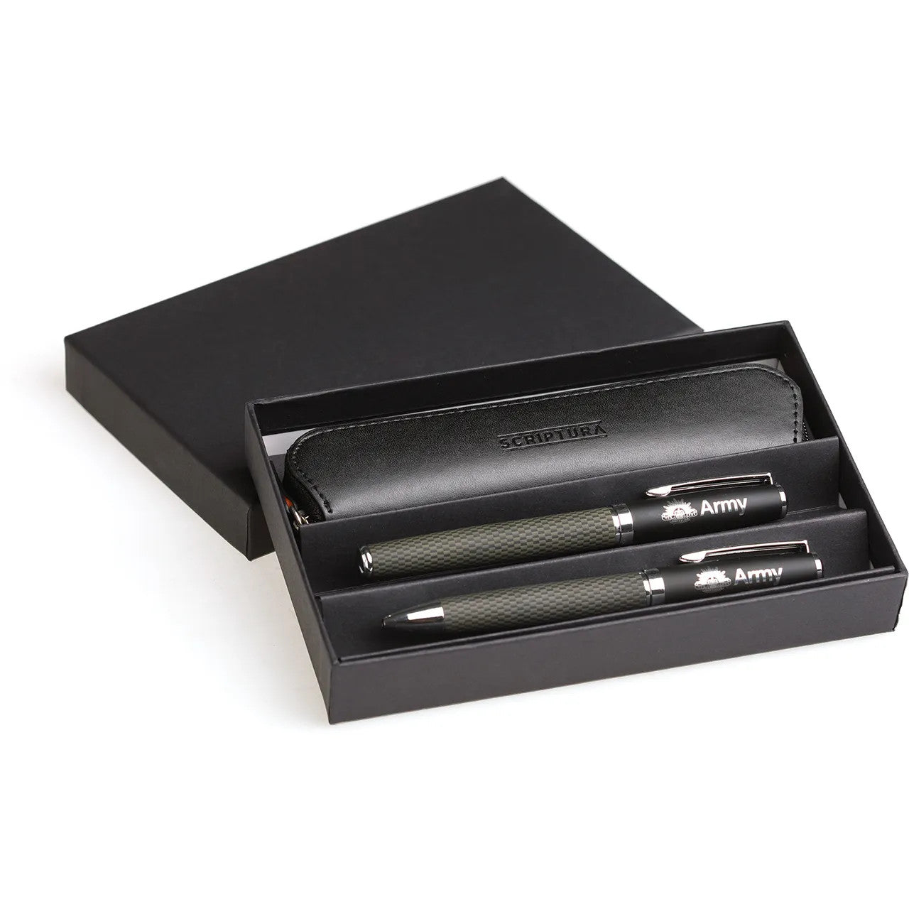 The set comes packed in a quality gift box, making it the perfect gift for special occasions. Each pen also includes a quality protective pouch, ensuring that they stay in pristine condition wherever you go. Made from stainless steel, these pens are built to last. Upgrade your writing experience with this elegant and durable pen set. www.defenceqstore.com.au