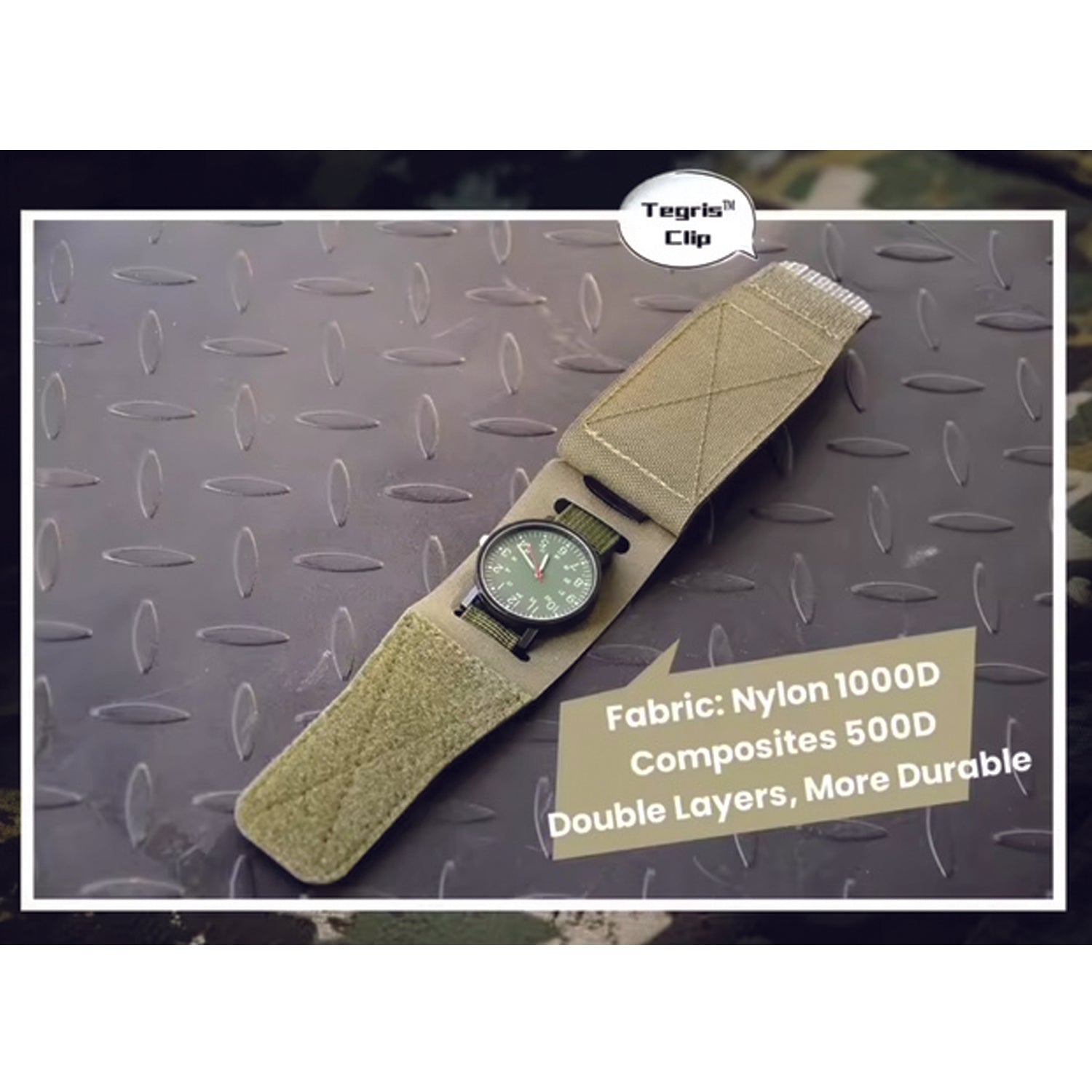 Military Watchbands are made with a durable and strong nylon material. The watchband fits an assortment of military watches, measured at 17.5cm x 5cm and features a velcro closure. The military watchband is designed with comfort in mind for those who spend a lot of time in the field. www.defenceqstore.com.au