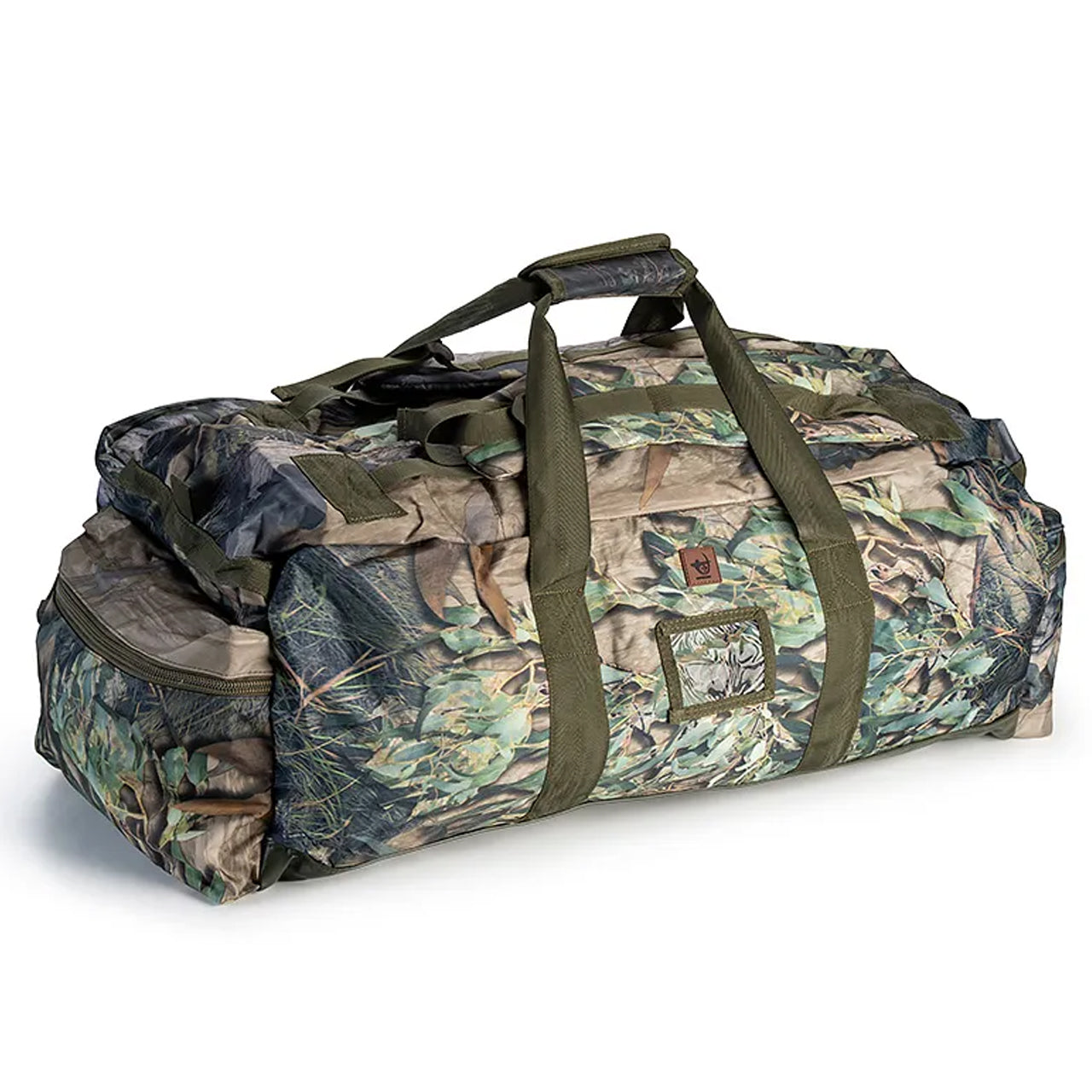 Experience the rugged outdoors with Austealth's Native Camouflage 100L Duffle Bag! Made of 900D Oxford Fabric for superior strength and waterproofing, this bag has everything you need to conquer any terrain. www.defenceqstore.com.au