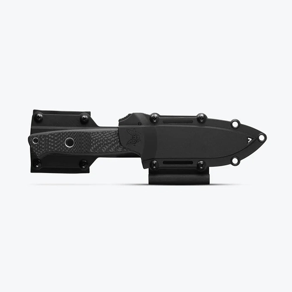 Channel your inner survivalist with the sleek 163BK Bushcrafter, a modern bushcraft fixed blade reimagined as a premium variant to Benchmade's original 162 model designed by Shane Sibert. www.defenceqstore.com.au