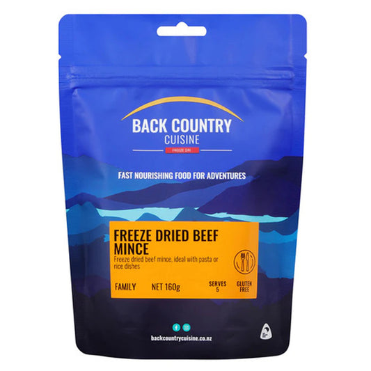 Freeze dried beef mince, ideal with pasta or rice dishes. www.defenceqstore.com.au