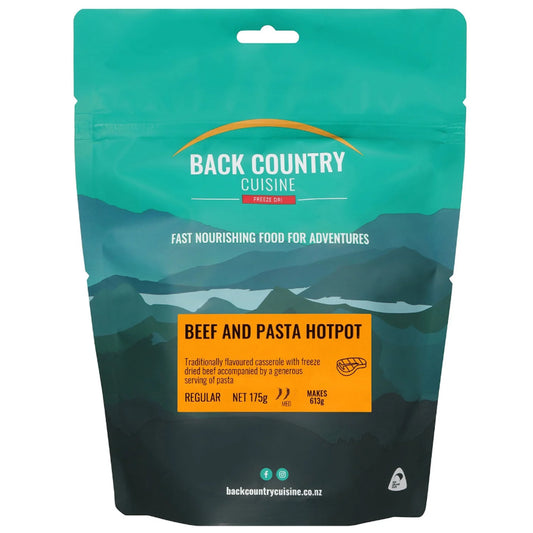 Traditionally flavoured casserole with freeze dried beef accompanied by a generous serving of pasta. www.defenceqstore.com.au