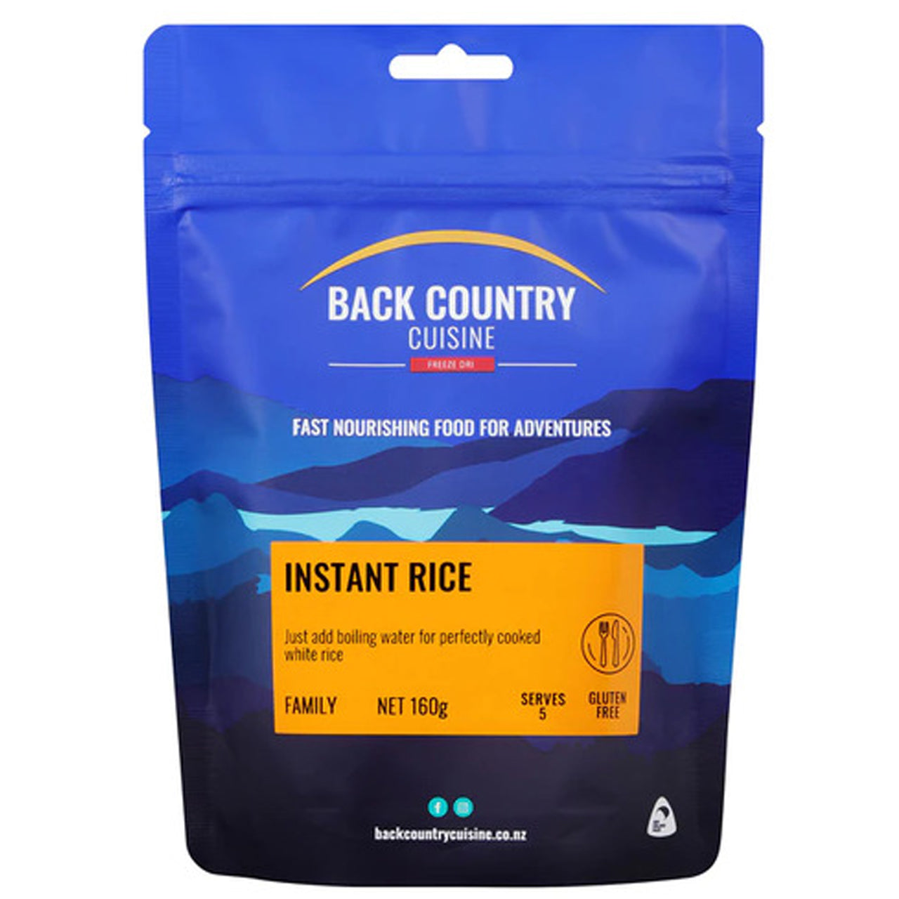 Back Country Cuisine Freeze Dried Meal Instant Rice 160g – Defence Q Store