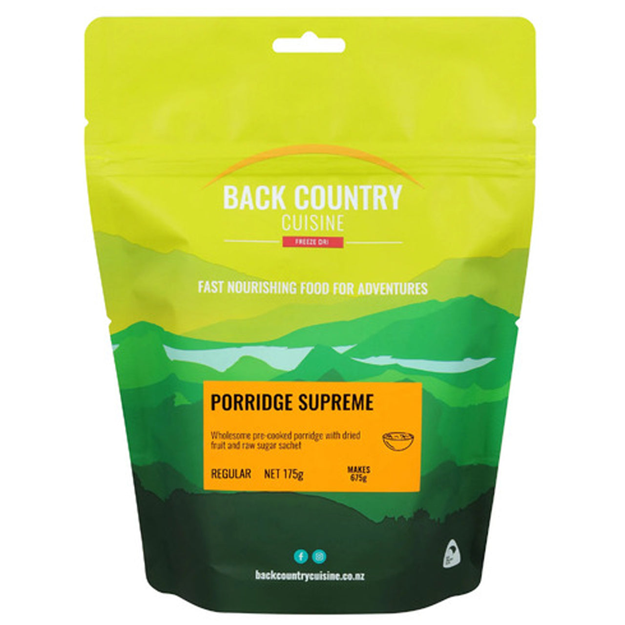 Indulge in this premium pre-made porridge with added dried fruit and a packet of raw sugar. Enjoy a wholesome and satisfying breakfast on the go. www.defenceqstore.com.au