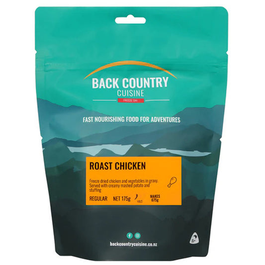 Savor the delicious combination of freeze dried chicken and vegetables in a rich and flavorful gravy, paired with creamy mashed potatoes and savory stuffing. Experience a satisfying and hearty meal that will leave your taste buds wanting more! www.defenceqstore.com.au