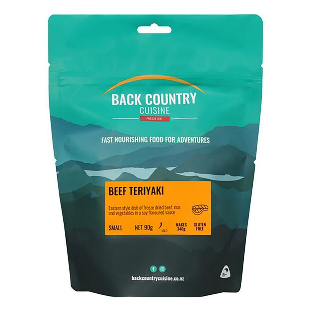 Indulge in the mouth-watering taste of Back Country Freeze Dried Meal Beef Teriyaki 90g. This Eastern style dish features freeze dried beef, rice, and vegetables in a delectable soy-flavoured sauce. Experience the convenience and deliciousness of this irresistible meal while on your next outdoor adventure. www.defenceqstore.com.au