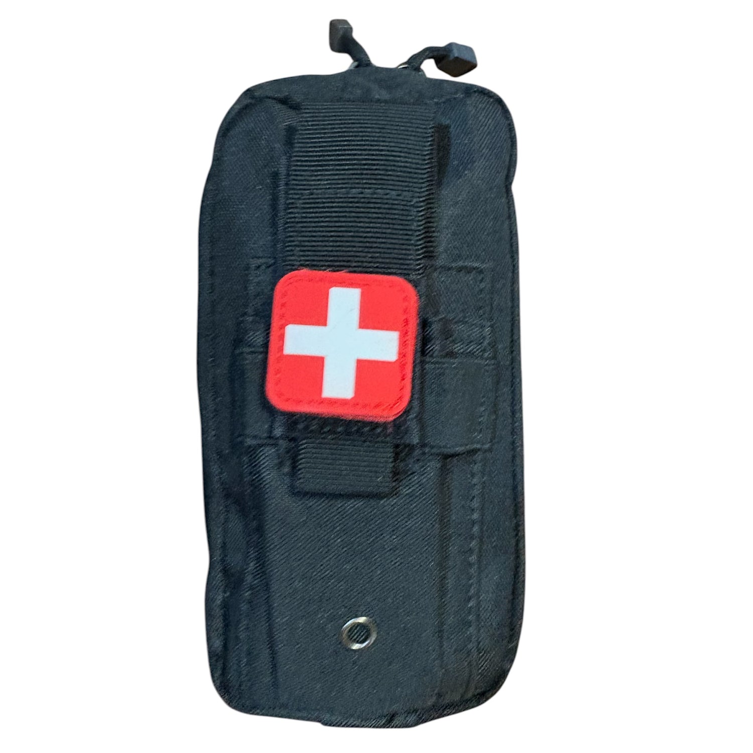 The Basic Combat Trauma Kit With Black Pouch Bundle is for emergency treatment for one person in case of injury. www.defenceqstore.com.au