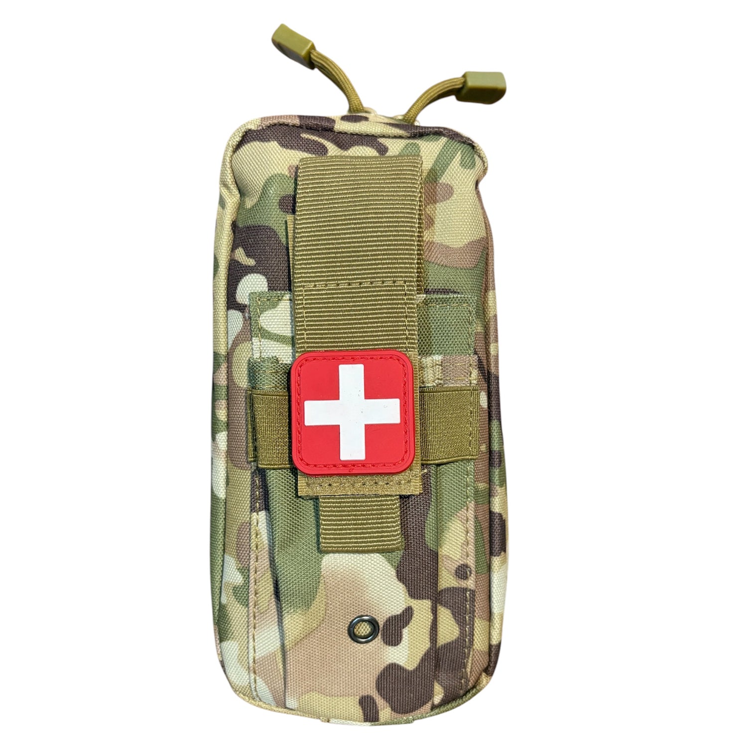The Basic Combat Trauma Kit With Multicam Pouch Bundle is for emergency treatment for one person in case of injury. www.defenceqstore.com.au