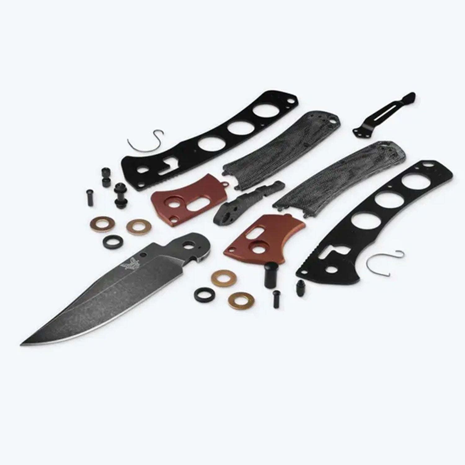 In keeping with its roots as an homage to tradition with a modern approach, the stylish 15080BK-04 Crooked River brings a dark, worn patina to the line. Pairing black canvas micarta handle scales with a burnt copper bolster, this classy folder features a powerful CPM-MagnaCut blade with a DLC Battlewash finish. www.defenceqstore.com.au