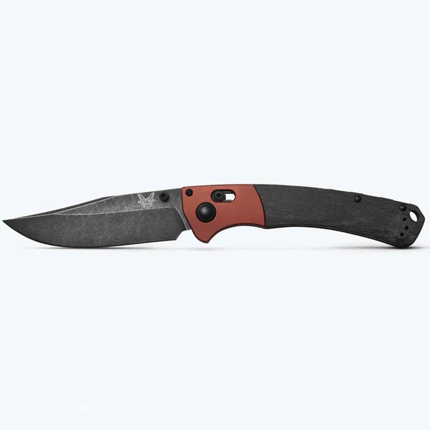 In keeping with its roots as an homage to tradition with a modern approach, the stylish 15080BK-04 Crooked River brings a dark, worn patina to the line. Pairing black canvas micarta handle scales with a burnt copper bolster, this classy folder features a powerful CPM-MagnaCut blade with a DLC Battlewash finish. www.defenceqstore.com.au