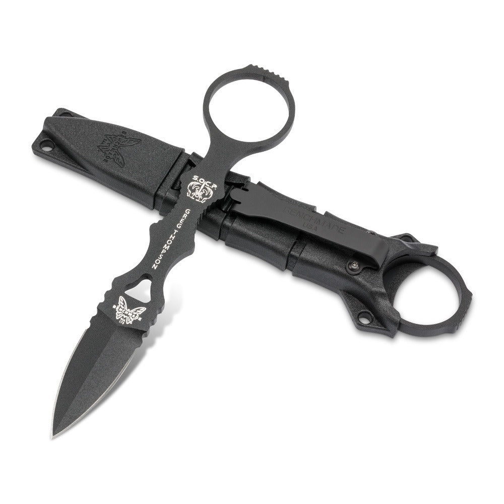 NEW 2019 - Taking the best features of its full sized counterpart, Benchmade have again teamed up with Greg Thompson to optimise some of the most popular elements of the SOCP platform for concealed carry with the 173BK Mini SOCP. www.defenceqstore.com.au where the Army shops