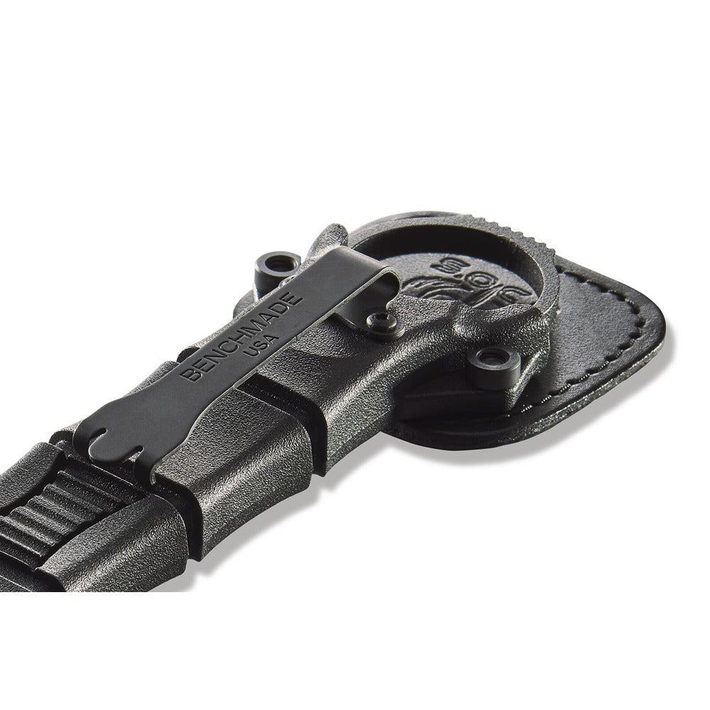 Updated design of the sheath clip allows for better retention on MOLLE webbing, pocket seams&nbsp;and waistbands. The overall length of this model&nbsp;allows for easier concealment, while maintaining its effectiveness in a self defense situation. Allows the user to maintain dexterity and manipulate other objects without putting down the knife. www.defenceqstore.com.au