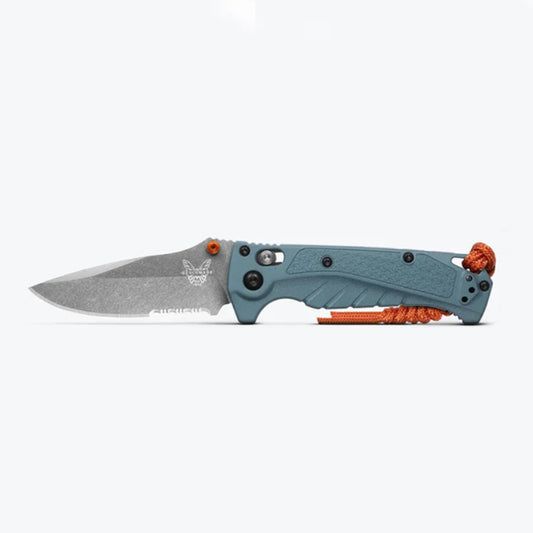 Benchmade's part serrated variant of the quintessential waterman's mini folder, the versatile 18065S Mini Adira™'s serrations bite into line and rope easier than without — a task that’s particularly apparent when a rope’s tension increases when wet. www.defenceqstore.com.au