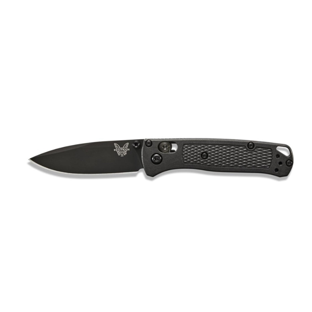 Benchmade's all-black variant of the Mini Bugout packs a mean punch, and does it with class. Now available in three different colourways, the Mini Bugout maintains the same material configuration as its full-sized counterparts in a 42 gram package.  www.defenceqstore.com.au