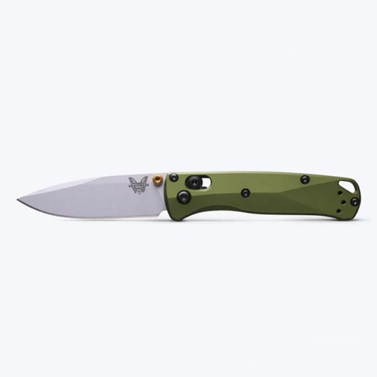 NEW 2025 - The 533SL-10 Mini Bugout®&nbsp;features earthy, Woodland Green anodised aluminum handle scales, a fresh outdoor hue inspired by the vintage camping gear and cookware you might recognise back at camp. www.defenceqstore.com.au