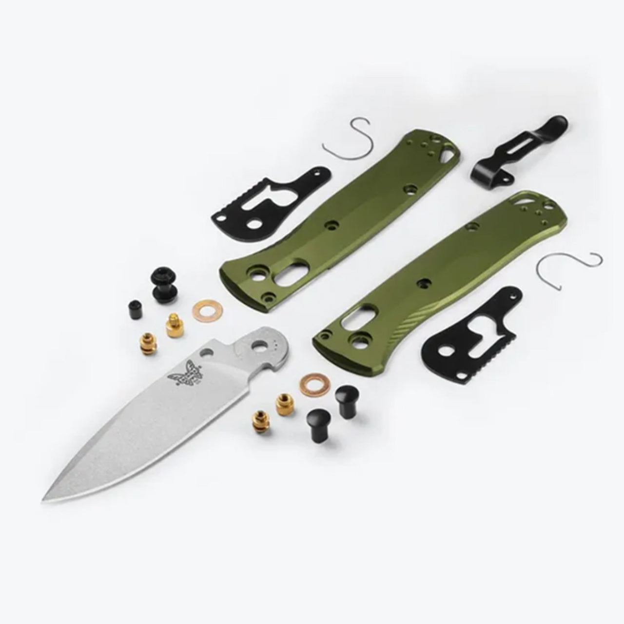 NEW 2025 - The 533SL-10 Mini Bugout®&nbsp;features earthy, Woodland Green anodised aluminum handle scales, a fresh outdoor hue inspired by the vintage camping gear and cookware you might recognise back at camp. www.defenceqstore.com.au