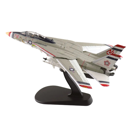 Own a stunning piece of US Navy history with the 1/72 F-14A Tomcat "Bicentennial Scheme," Bureau Number 159616, as flown by VF-124 in 1976. This meticulously crafted diecast model showcases the iconic F-14 adorned with a vibrant red, white, and blue livery commemorating America's 200th birthday. www.defenceqstore.com.au