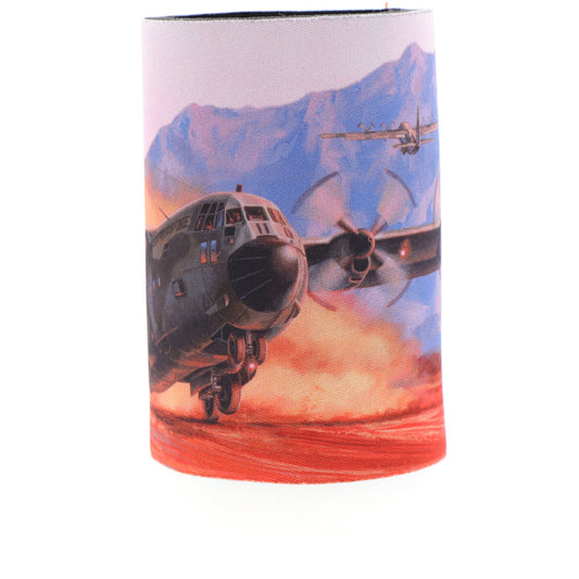 he durable neoprene material ensures that your drinks stay cold for hours, while the beautiful artwork depicting the C-130 Hercules adds a touch of style to your mornings. This cooler is perfect for sharing with family and friends. Don't miss out on this unique piece from the Iconic Aviation Collection. www.defenceqstore.com.au