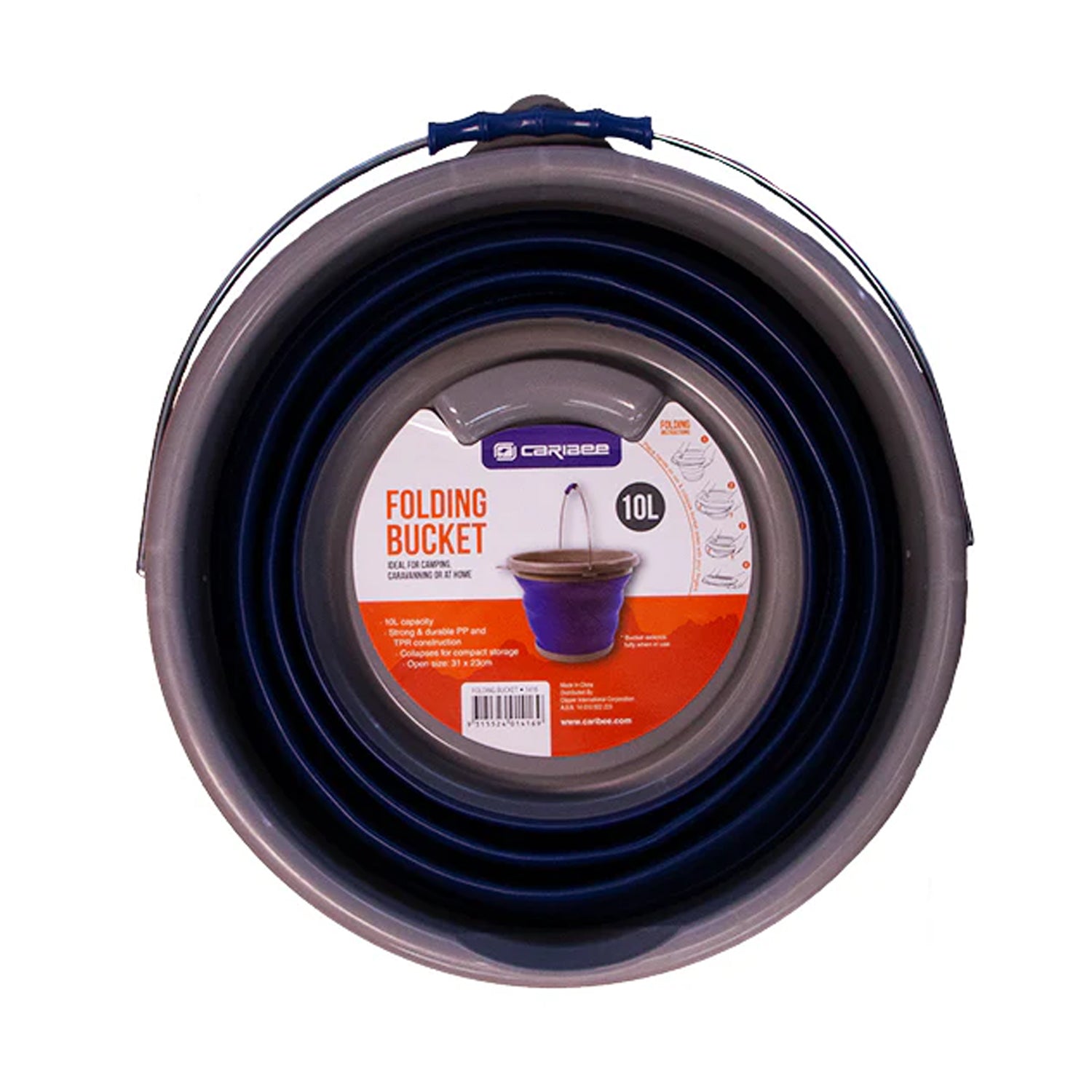 The 10L Folding Camp Bucket is perfect for camping, caravanning, or any outdoor trip where storage space is limited. Made from strong and durable PP and TPR materials, this bucket easily collapses for compact storage. Featuring a swivel handle and convenient pouring lip, it’s designed for effortless carrying and pouring - making it an essential addition to your travel gear. www.defenceqstore.com.au