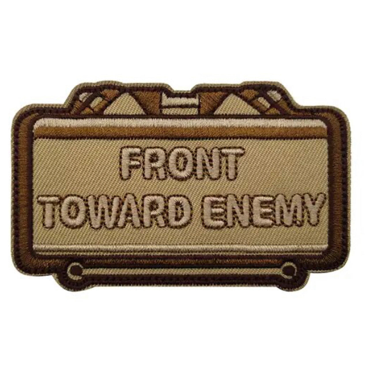 Elevate your gear to the next level with the Claymore Brown Embroidery Patch Hook & Loop. Easily attach it to any piece of field gear, clothing, or create a unique patch display! Infuse some fun and madness into your style today.  Size: 9x5.5cm www.defenceqstore.com.au