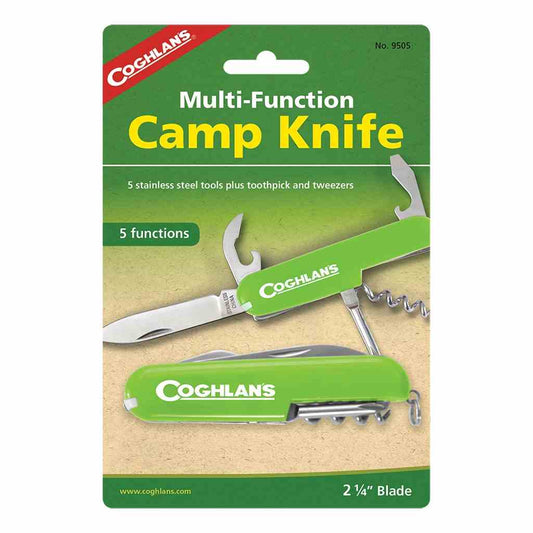 An affordable starter pocket knife with five stainless steel tools plus toothpick and tweezers. Tools include a large knife blade, can opener, bottle opener/screwdriver, corkscrew, hole punch, toothpick and tweezers. www.defenceqstore.com.au