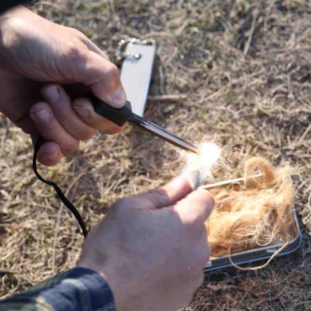 Get a fire lit quickly with Coghlan's Fire-in-a-Box kit. This compact and organised tin case contains everything to start a campfire, convenient to keep in the backpack of hikers, hunters, backpackers, and those who enjoy traditional fire-starting. This kit contains enough material to start hundreds of fires. www.defenceqstore.com.au