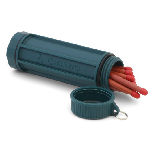 These waterproof and windproof matches burn in heavy rain and even while wet! The matches are developed specifically for the UK Ministry of Defence and are NATO approved. Designed to light in all extremes of weather, the match can withstand immersion in water and cannot be extinguished by wind, making it the ideal match when out in harsh conditions. Match head burns for 10 seconds. Waterproof tub comes with 2 striker surfaces. www.defenceqstore.com.au