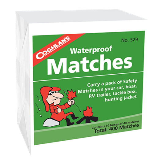 Approximately 40 wooden matches in each pocket size box. These safety matches cannot light accidentally, they must be struck on the waterproof striker surface on box. Ideal for hunters, fishermen, campers or outdoor workers. www.defenceqstore.com.au