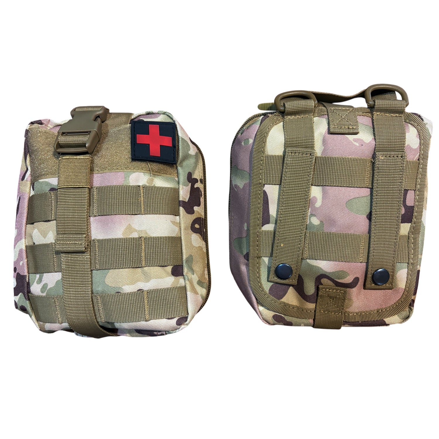 The Combat Trauma Kit Medium With Multicam Pouch Bundle is for emergency treatment for one person in case of injury. www.defenceqstore.com.au