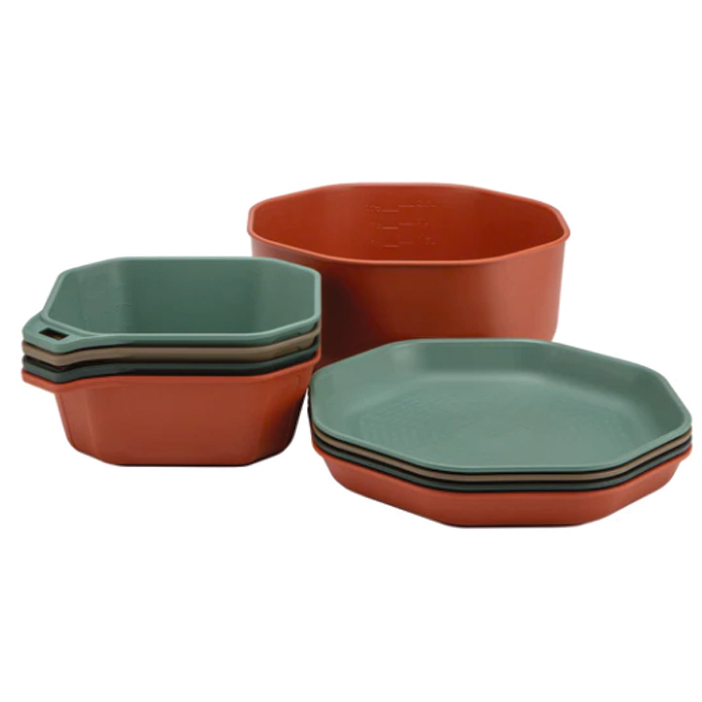 Just because you’re camping doesn’t mean you can’t set the table. This 9-piece camping dish set perfectly nests together, so whether you’re out car camping or at a picnic, you can bring your table essentials, and pack them up nicely when you’re finished. www.defenceqstore.com.au