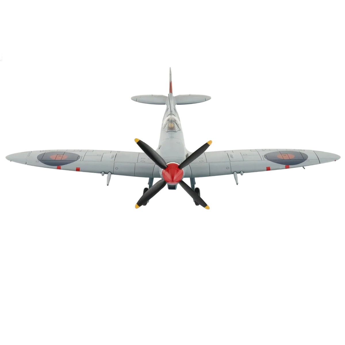 The Mk. IX replaced the Mk. V in June 1942 and on September 12, 1942 a Mk. IX brought down a Ju-86R flying at 43,000 feet. Another major achievement of the Mk. IX took place on October 5, 1944 when 401 Squadron became the first allied aircraft to shoot down an Me-262 jet. www.defenceqstore.com.au