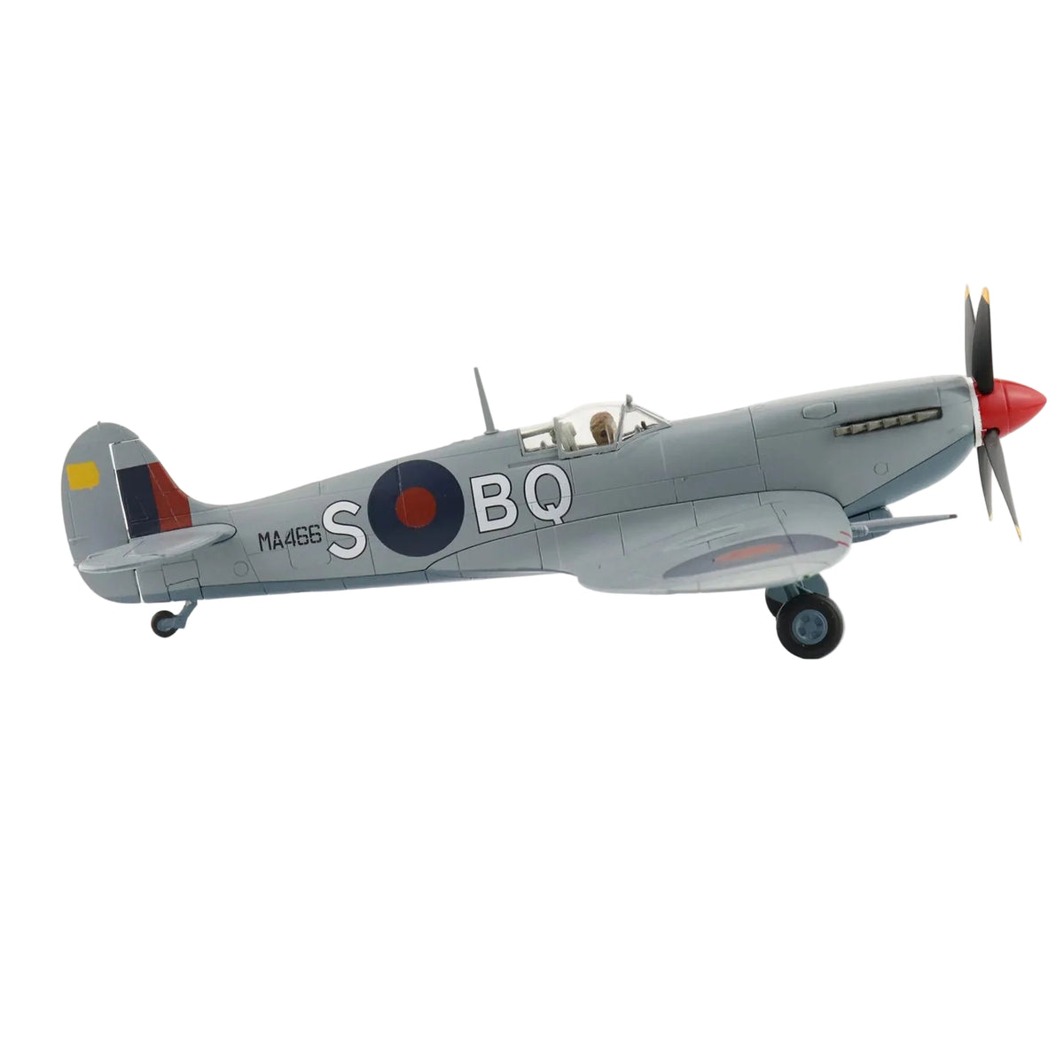 The Mk. IX replaced the Mk. V in June 1942 and on September 12, 1942 a Mk. IX brought down a Ju-86R flying at 43,000 feet. Another major achievement of the Mk. IX took place on October 5, 1944 when 401 Squadron became the first allied aircraft to shoot down an Me-262 jet. www.defenceqstore.com.au