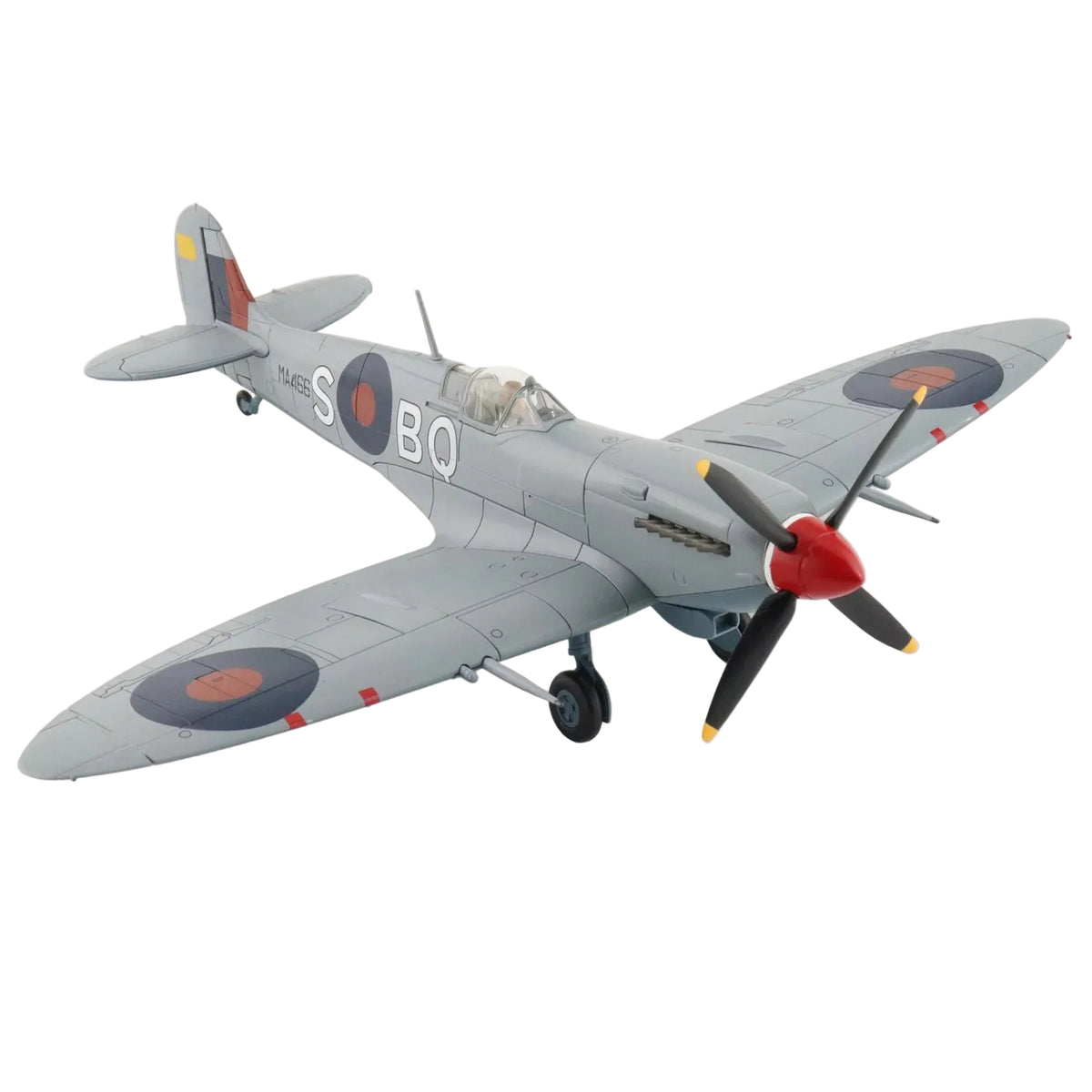 The Mk. IX replaced the Mk. V in June 1942 and on September 12, 1942 a Mk. IX brought down a Ju-86R flying at 43,000 feet. Another major achievement of the Mk. IX took place on October 5, 1944 when 401 Squadron became the first allied aircraft to shoot down an Me-262 jet. www.defenceqstore.com.au