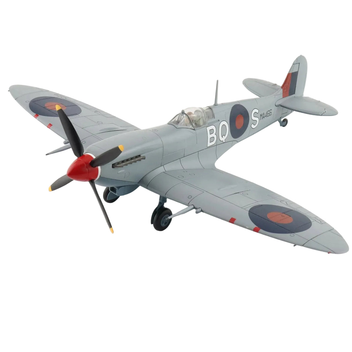 The Mk. IX replaced the Mk. V in June 1942 and on September 12, 1942 a Mk. IX brought down a Ju-86R flying at 43,000 feet. Another major achievement of the Mk. IX took place on October 5, 1944 when 401 Squadron became the first allied aircraft to shoot down an Me-262 jet. www.defenceqstore.com.au