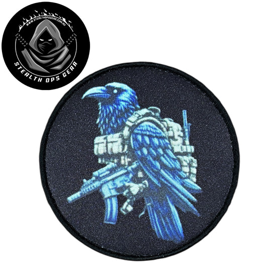 Unleash your creativity with the Crow Recon Embroidery Patch Hook &amp; Loop Stealth Ops Gear! Measuring 8cm and featuring a beautifully embroidered design and secure hook &amp; loop backing, this patch is a must-have for any collector. www.defenceqstore.com.au