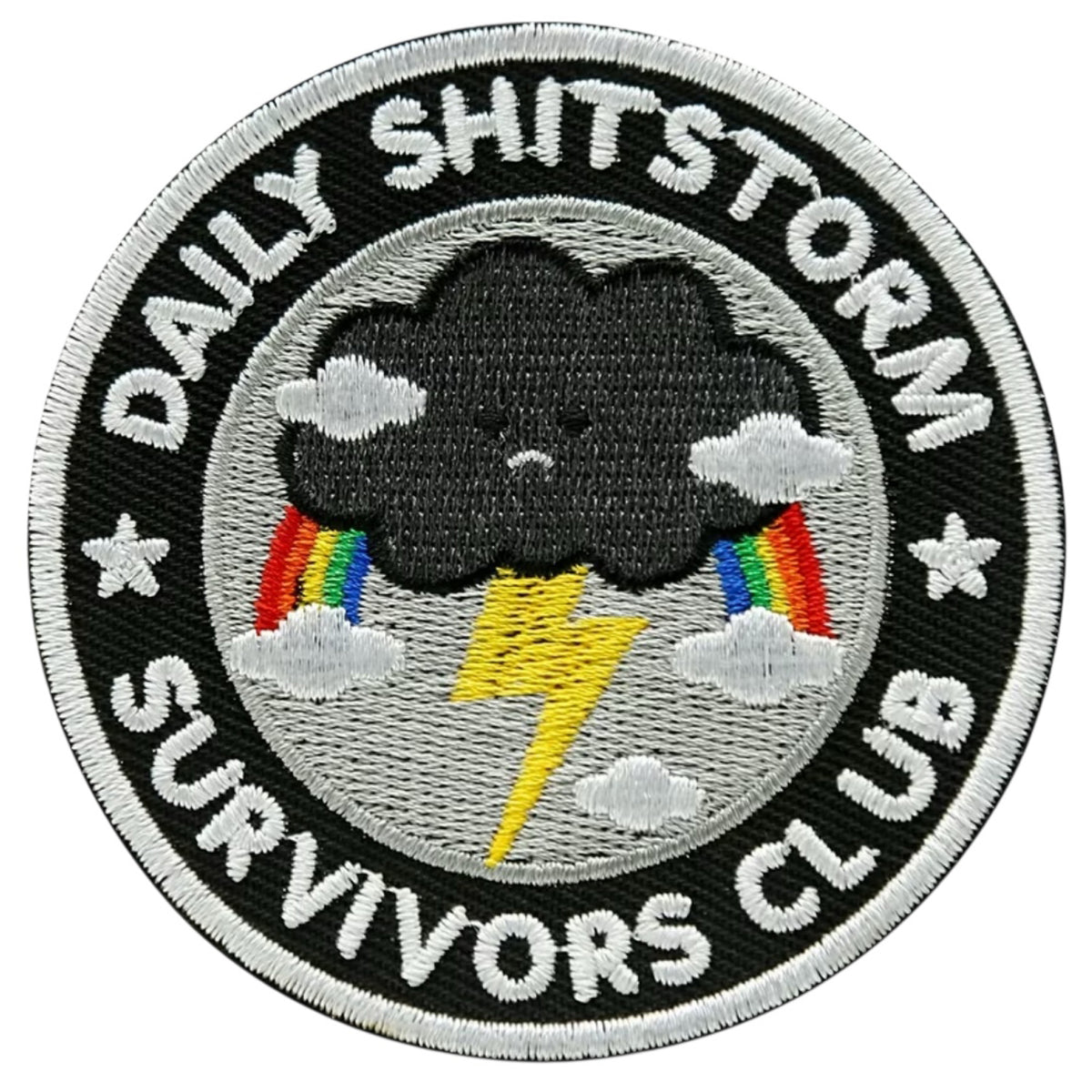 Natural Disaster Patch Daily Storm Embroidery Patch Iron On Plain Backed – Defence Q Store